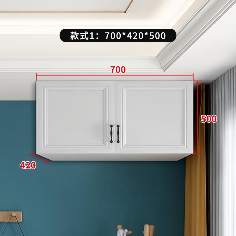 定制衣柜上的顶柜储物柜闪电客简约现代吊柜墙壁柜经济型 款式9：800*520*500 组装_266_522