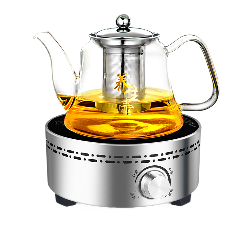 电陶炉金蛋茶炉家用静音小型迷你煮茶器电磁炉功夫蒸煮泡茶烧水 粉红