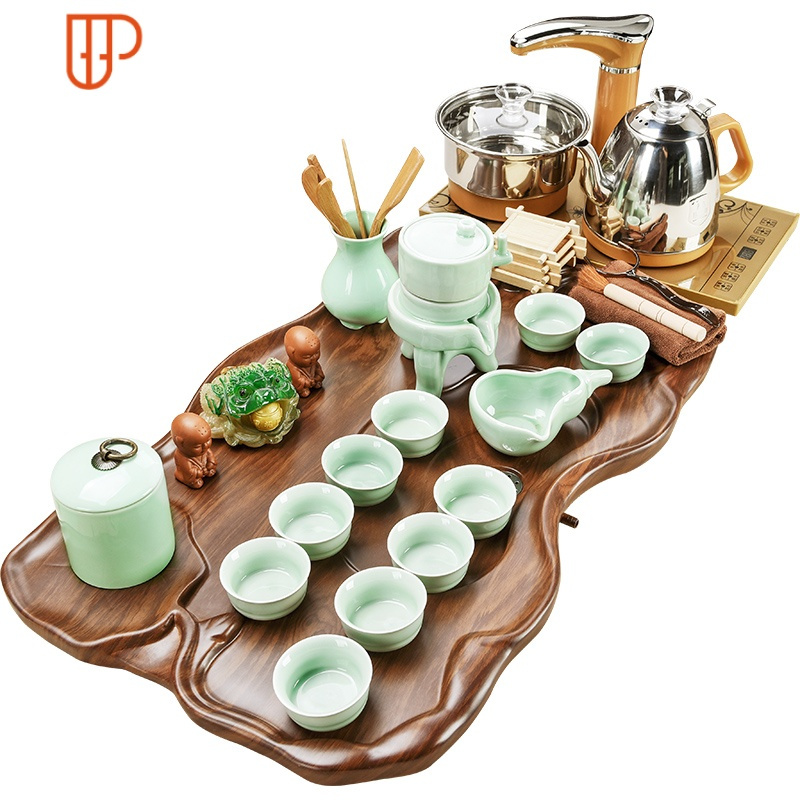 全自动紫砂茶具套装家用客厅一体茶盘功夫泡茶壶茶杯茶道实木茶台