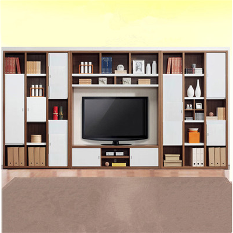 包电视柜书柜组合墙一体客厅影视液晶电视背景墙柜子家具定制(760)_4
