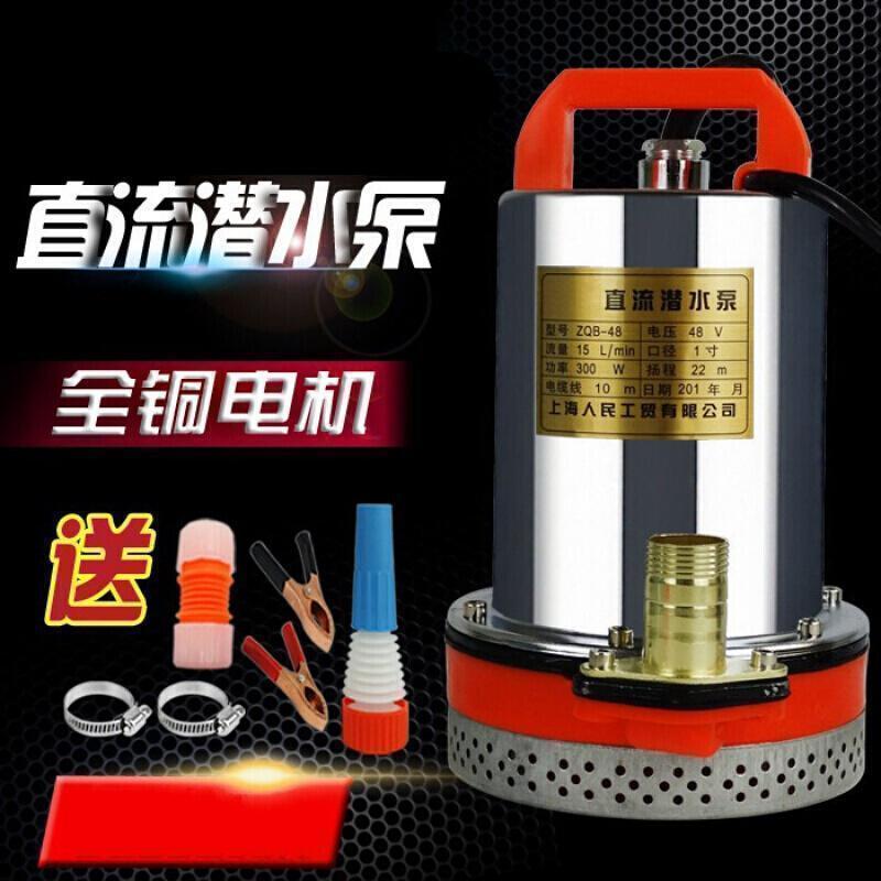 水泵48V 12V240V直流潜水泵插头的抽水泵家用小型刷车农用500w高扬程 24V230W5米电线_80