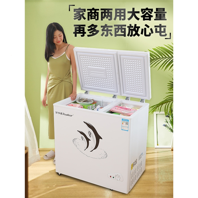 荣事达家用节能冰柜,采用先进制冷技术,高效锁鲜,锁住食物营养不流失.