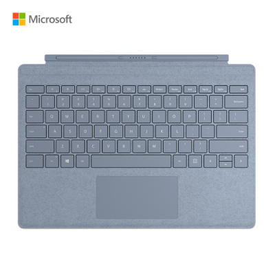 微软（Microsoft） Surface键盘Pro 7原装键盘Pro 6专业键盘盖兼容Pro 5 冰晶蓝蓝色