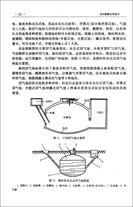 科学出版社农业工程        20.小型水压式沼气池的结构是怎样的?