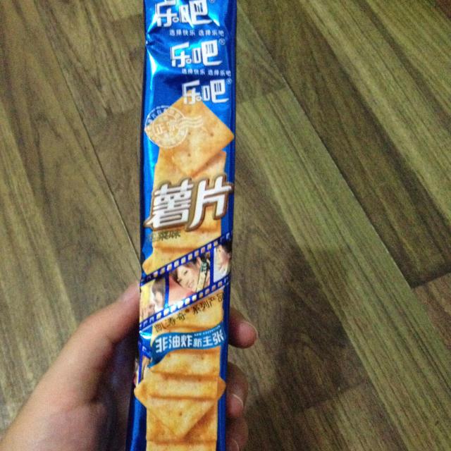 乐吧非油炸泡菜味薯片50g装