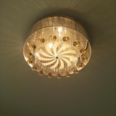 欧普led进口k9水晶灯客厅卧室吸顶灯具灯饰轻奢现代简约海洋之心