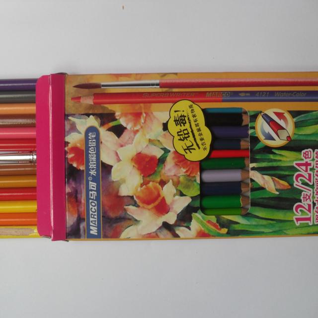 马可(marco) 12支/24色双色水溶彩色铅笔 4121-12cb
