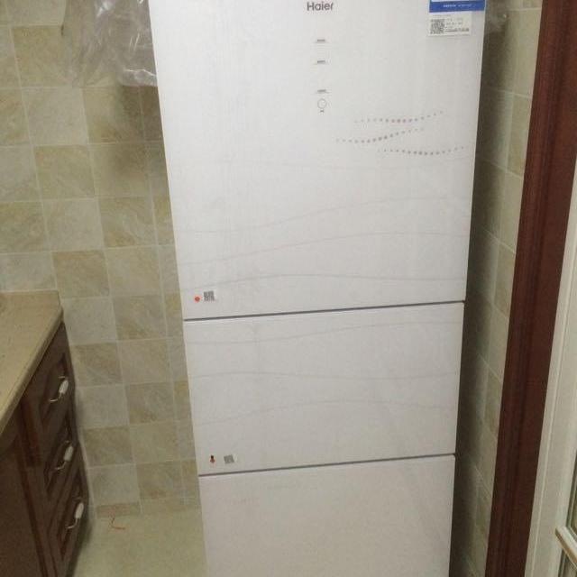 海尔(haier) bcd-231wdcv 231升 三门冰箱(彩晶白色)