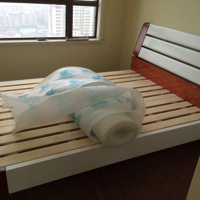 5米水曲柳全实木大床 全实木儿童床 水曲柳单人床71505 一床两柜