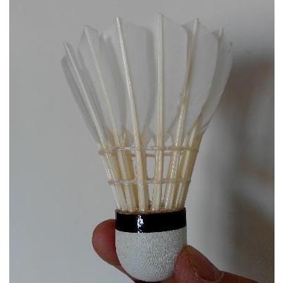 1号羽毛球 鹅毛刀翎 12只装 比赛用球 稳定度耐打 手感好 2桶包邮送手