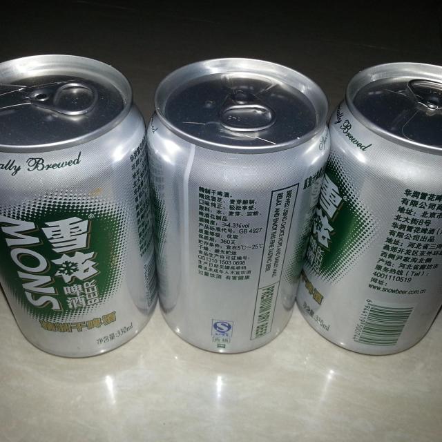 雪花啤酒snowbeer干啤330ml