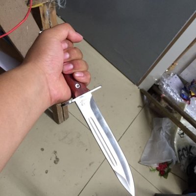 spike 户外高硬度直刀 野外绑腿求生刀 防爆救生户外匕首军迷用品