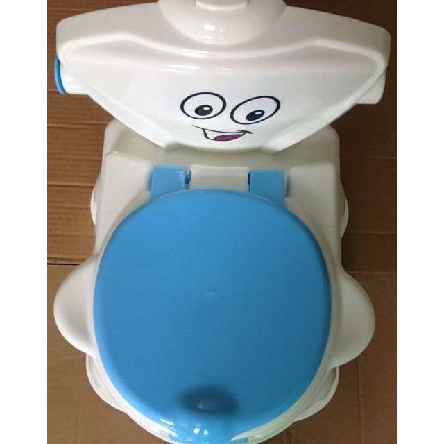 儿童音乐多功能坐便器男女宝宝小马桶 婴幼儿便盆尿盆小孩座便器 蓝色