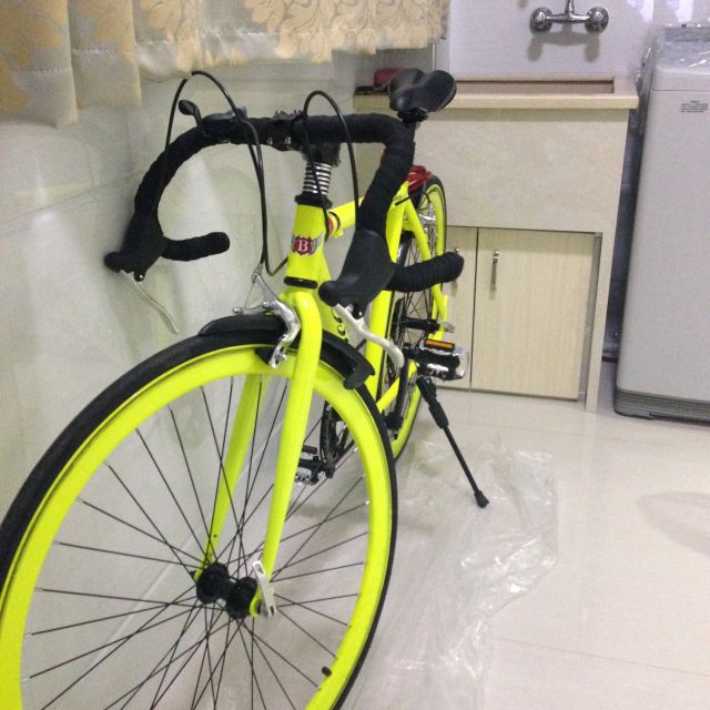 巴赫(behee) 极速公路车 禧玛诺7速 铝合金公路自行车 shimano变速 52