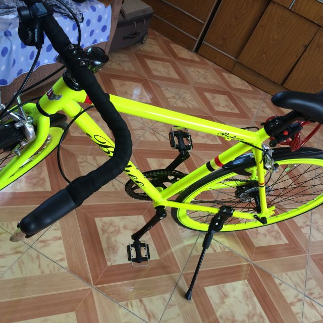 巴赫(behee) 极速公路车 禧玛诺7速 铝合金公路自行车 shimano变速 52