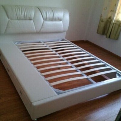 吟鸿 皮床 双人床 软体床真皮床 皮艺床软床1.