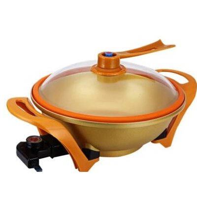 韩式多功能家用真空黄金元宝锅黄.
