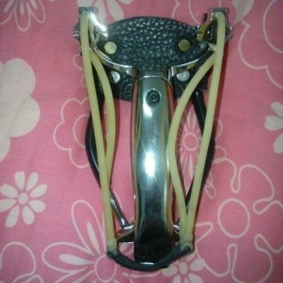 spike 银色版重弓 六股皮筋弹弓 竞技重弓 户外狩猎弹弓 休闲户外玩具