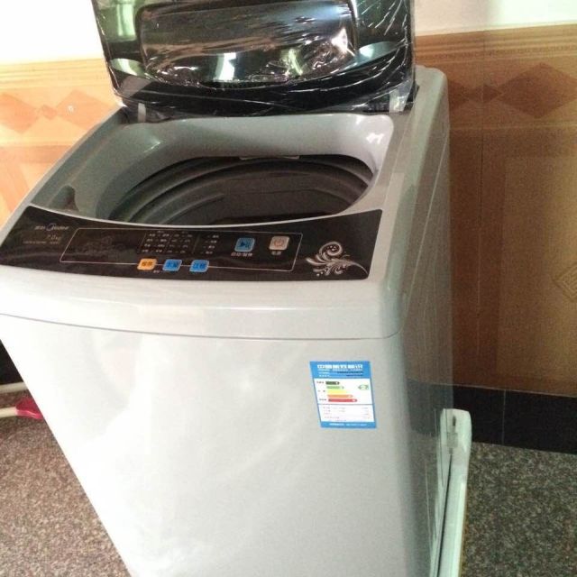 > 美的(midea)mb70-v1010h 7公斤全自动波轮洗衣机 智利灰 家用商品