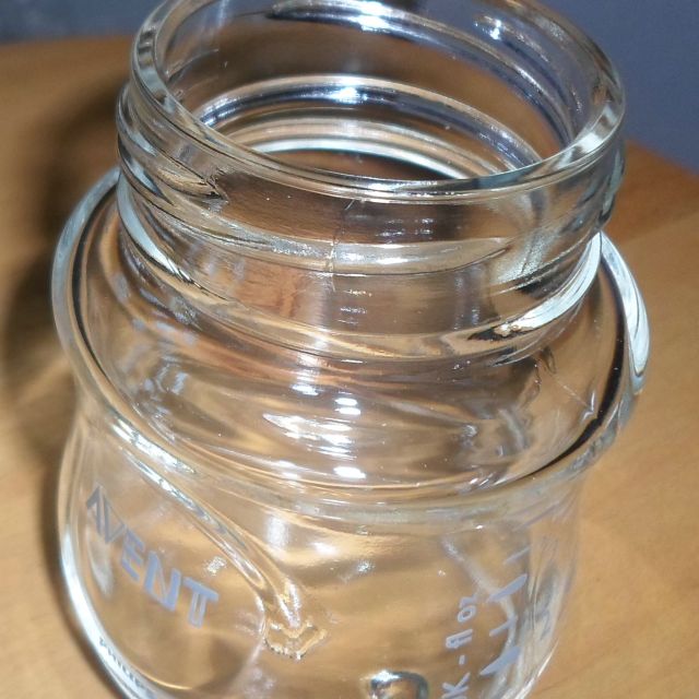 新安怡宽口径自然原生玻璃奶瓶4oz120毫升