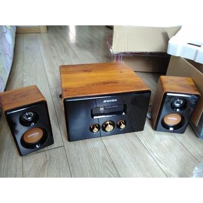 sansui/山水 gs-6000(62d)蓝牙多媒体有源音箱全木质台式电脑插卡小