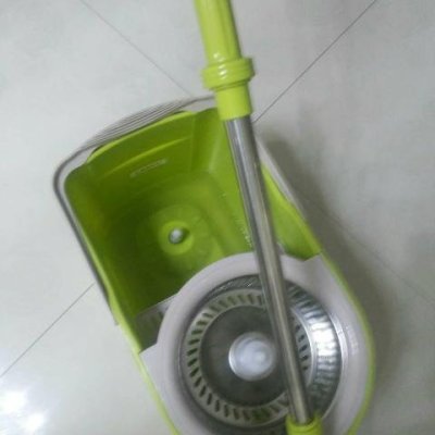 拓朴旋转拖把y2旋转拖把墩布拖布清洁拖把自动甩干 拓扑正品 柳黄色