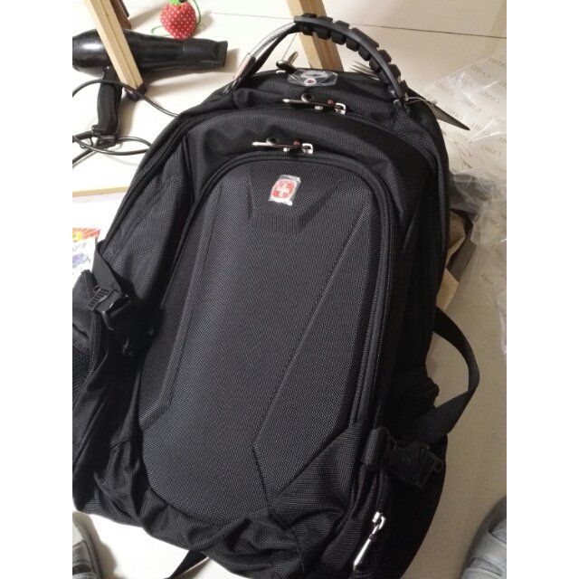 黑色swissgear瑞士军刀包双肩包电脑包sa9508 黑色电脑数码包正品