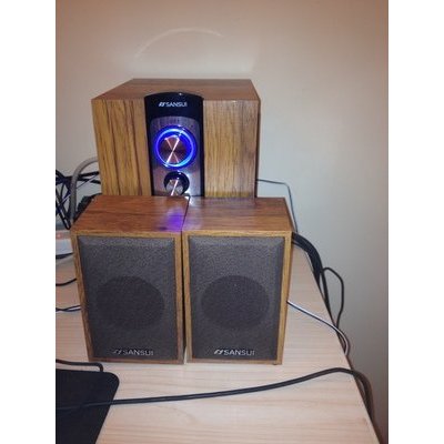 sansui/山水 音响gs-6000(12b)多媒体2.1台式机电脑有源音箱低音炮