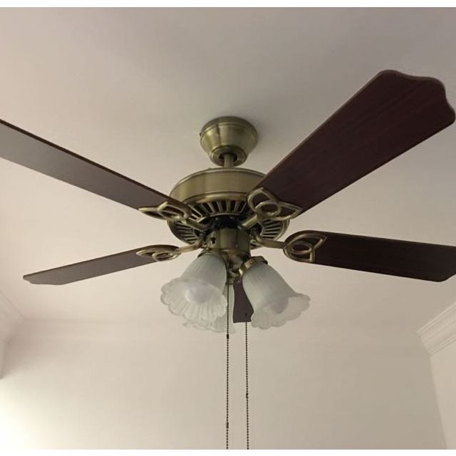 舒乐牌三灯装饰吊扇fdh02105古铜