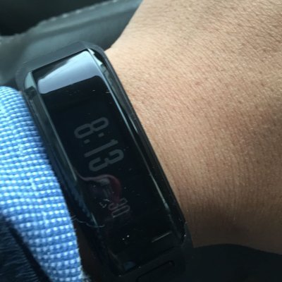 garmin佳明vivosmart hr智能手环手表腕带健康睡眠光电心率监测(黑色)