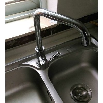 尊驰卫浴七字大弯厨房水龙头冷热 洗菜盆水槽龙头360度旋转2008a