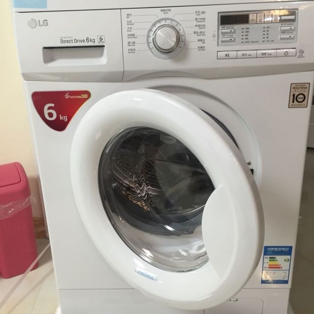 lgwdn12435d6公斤全自动滚筒洗衣机dd变频智能手洗薄440mm95度高温