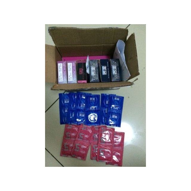 【共100只】名流避孕套超薄情趣型带刺狼牙套g点大颗粒安全套成人男性