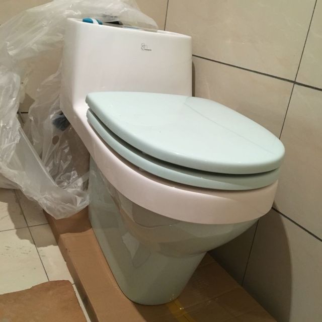 帝王洁具小天使ykl-f10彩色马桶座便器抽水马桶 超漩式普通坐便器