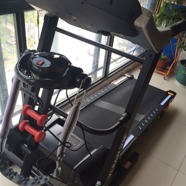 亿健g900跑步机家用超静音多功能折叠健身器材电动坡度 蓝屏多功能