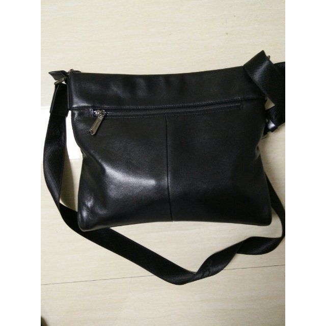 迪菲莱真皮男包包男士单肩包横款头层牛皮软青年商务休闲大容量潮流