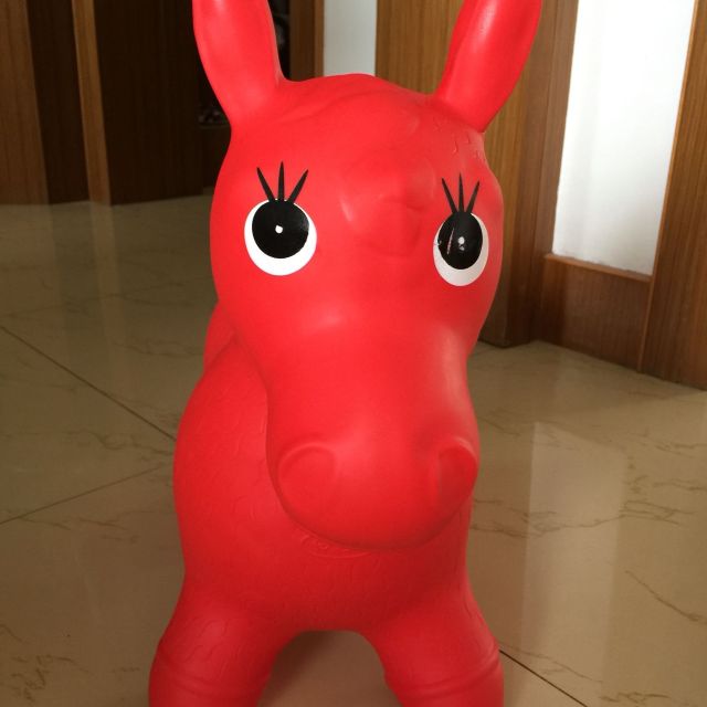 伊诺特1200g加大加厚跳跳马红色