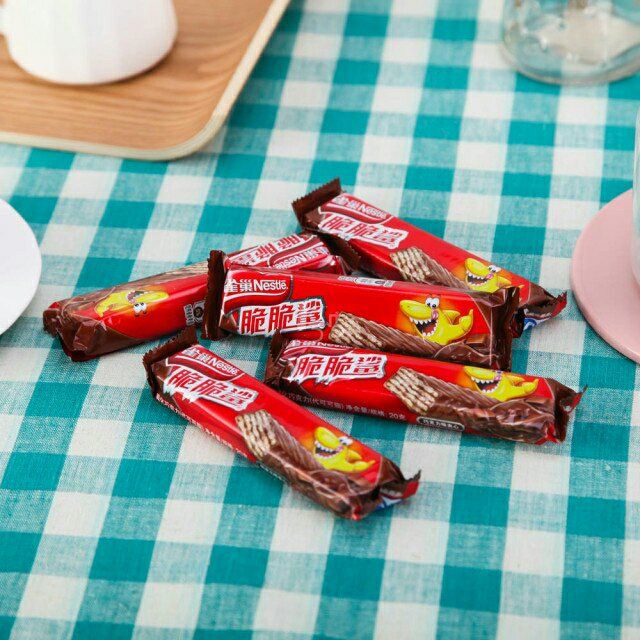 雀巢脆脆鲨花生味威化24 8条促销装(24 8)x20g