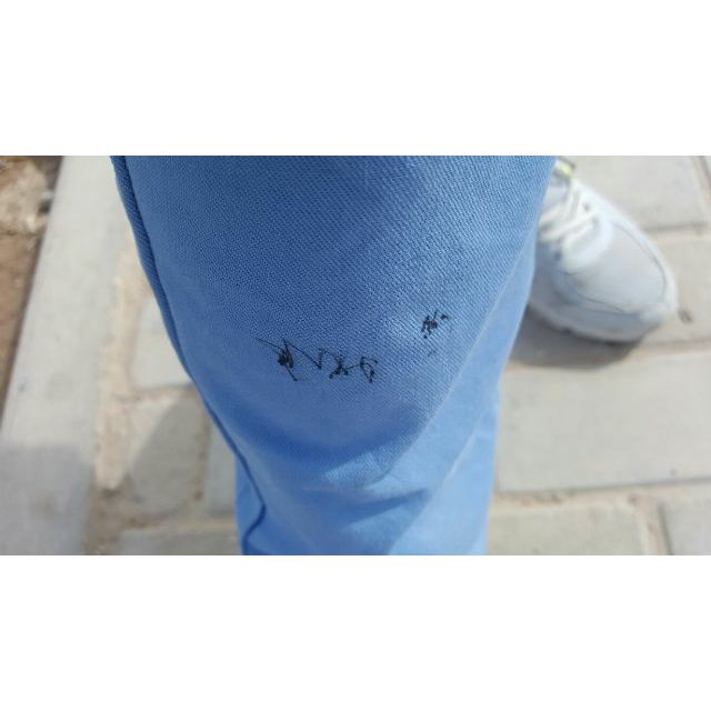 18天后追加: 买来还没注意裤腿上还有字!真差劲!是别人退掉的裤子吧!