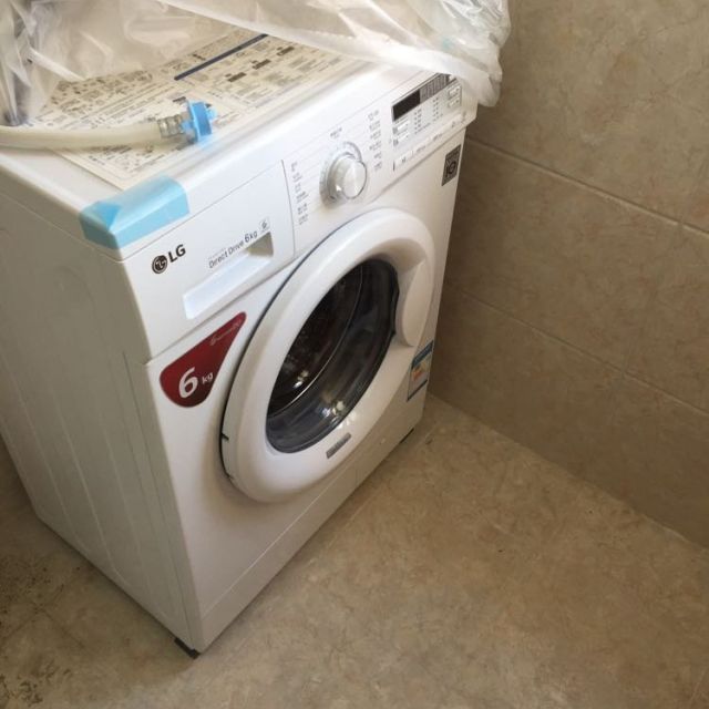 lg wd-n12435d 6公斤全自动滚筒洗衣机 dd变频 智能手洗 薄440mm 95度