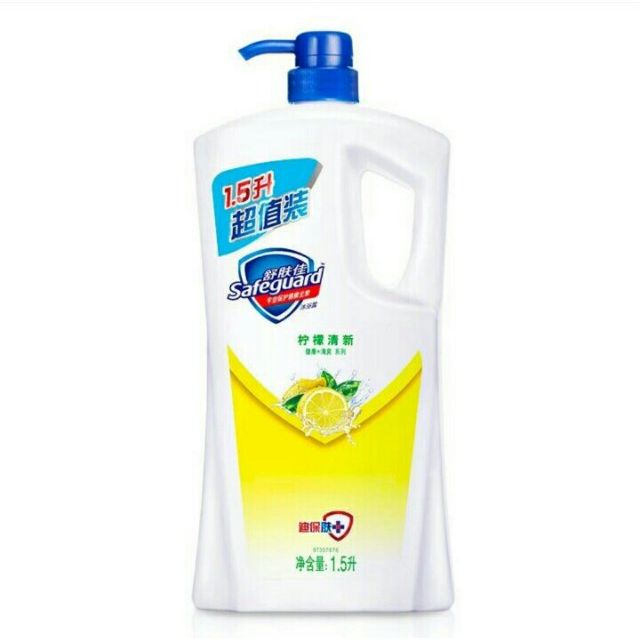 舒肤佳沐浴露沐浴乳液 柠檬清新型1500ml 果香清爽 无皂基 长效保护