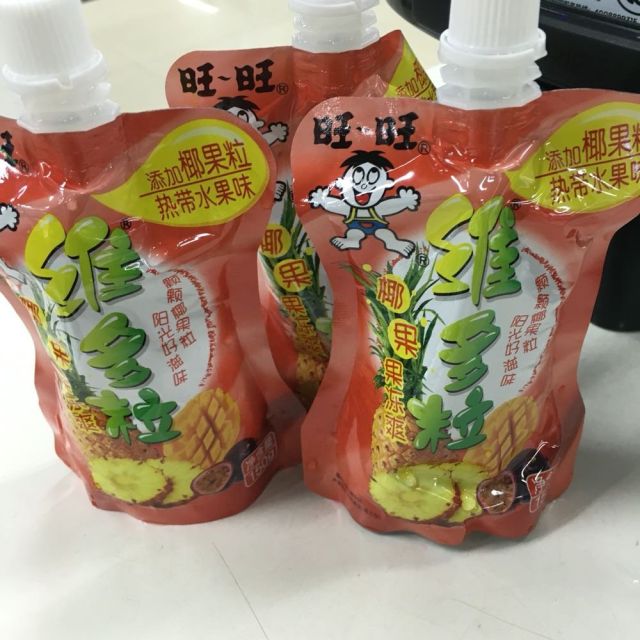 旺旺 維多粒椰果果凍爽(熱帶水果味)150g/袋(口袋包)