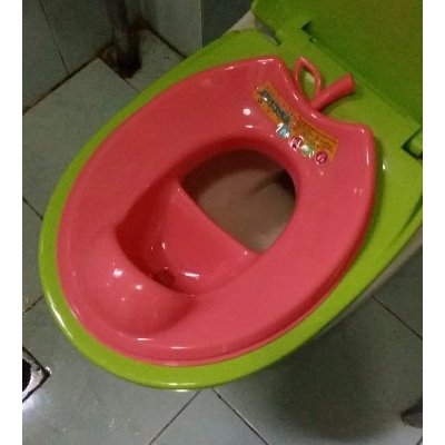 塑料马桶盖子 座便器小孩专用坐圈盖板 红色儿童马桶盖