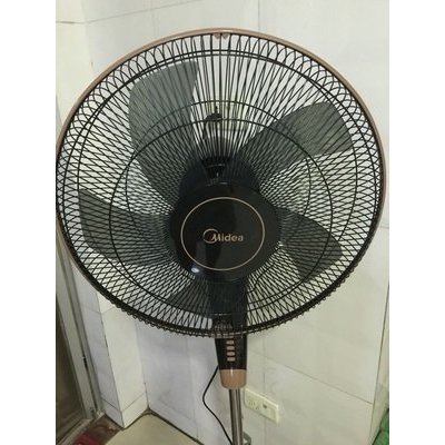 美的(midea)电风扇 静音遥控五叶落地扇 电扇 fs40-13gr