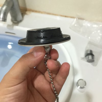 欧易吉浴缸下水配件浴缸落水塞头加厚带链子浴缸塞头