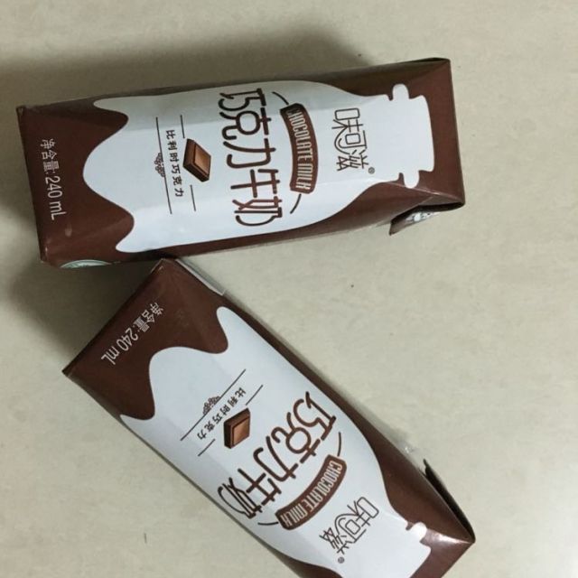 伊利 味可滋牛奶巧克力口味 240ml*12风味奶很好喝.放冰箱里面冻-苏宁