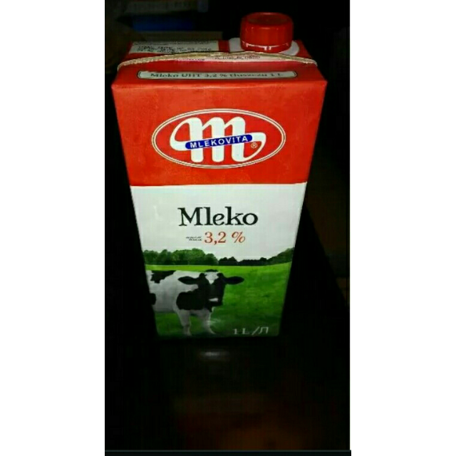 mlekovita全脂牛奶1l12盒波兰进口