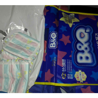 贝奇b&q 有氧护臀纸尿裤(柔薄型) 尿不湿超薄大包装 m64片(5-11kg)