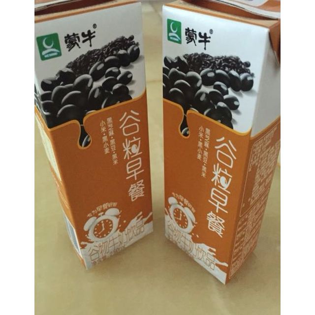 蒙牛黑谷谷粒早餐牛奶饮品250ml12盒