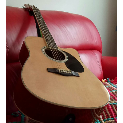 clifton 41寸缺角专业级民谣吉他 木吉他套装 ks-f50 亮光原木色